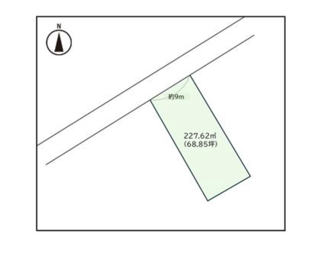 常滑市榎戸町５丁目　売り土地の区画図