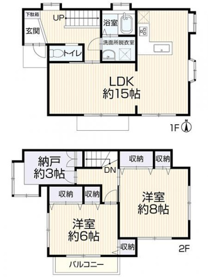【間取り】 | アトムセレクト船橋市旭町1丁目　中古戸建て