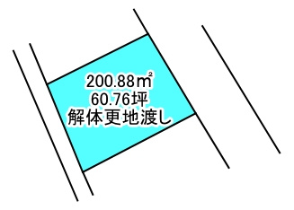 松木町　売土地の土地図