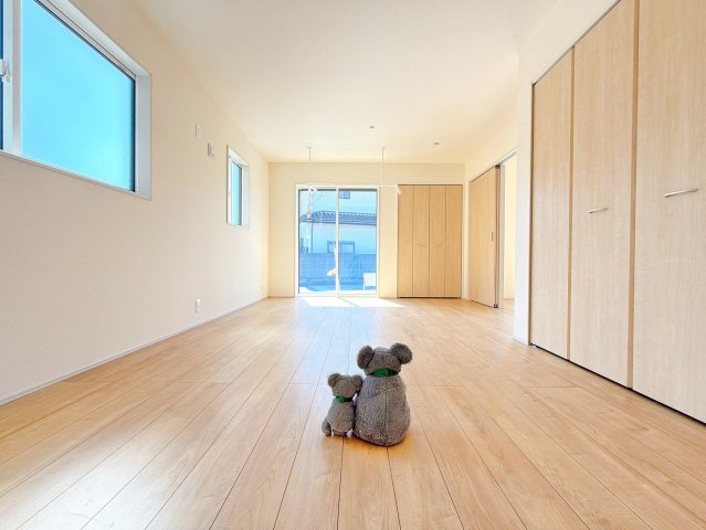【洋室】 | 前橋市下新田　平屋　新築住宅 | 収納力◎間仕切り可能な洋室です！