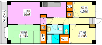 【間取り】 | ライオンズマンション津田沼前原