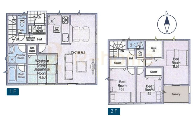 常総市本石下第12　新築戸建て　1号棟の間取り|4LDK＋WIC、土地面積179.42m2、建物面積95.58m2