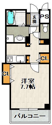 ラウレア逆瀬川の間取り