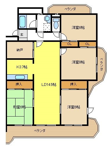 サンリバーＫの間取り