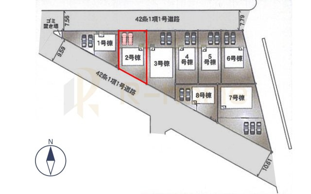 常総市本石下第12　新築戸建て　2号棟の区画図|大きなお買い物だからこそ、メリット・デメリットを伝えさせて頂きます。
R-homeにお任せください♪