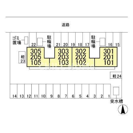 ルビナス　Ⅲの区画図|当社、チルホームのHPもご覧ください(^^)/物件情報多数♪