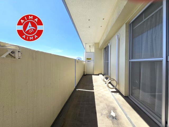 ロワールマンション青葉WEST棟のバルコニー|採光・通風良好で、お洗濯物も気持ちよく干せます♪