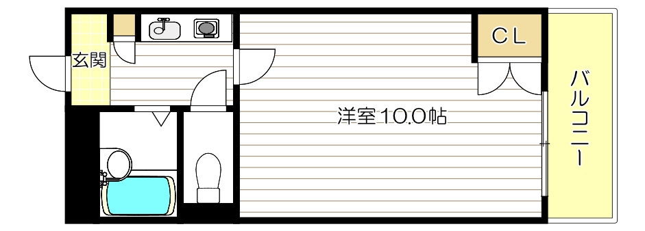 ハイツ五條の間取り