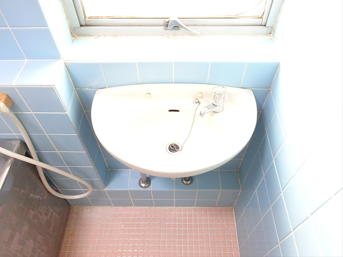 ブラウンハイツの洗面所|広い洗面スペース