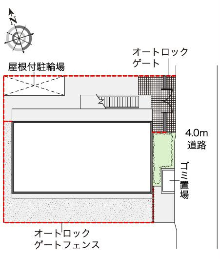 レオパレス喜十の区画図