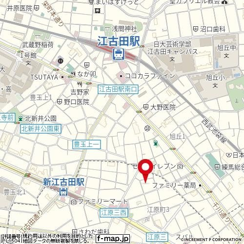 ルーブル江古田の地図