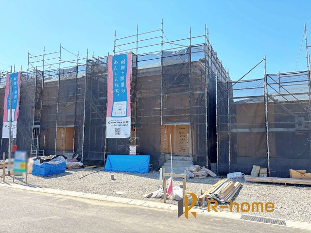 常総市本石下第12　新築戸建て　4号棟の外観|2026年5月完成予定！近隣の同仕様完成物件をご見学いただけます♪