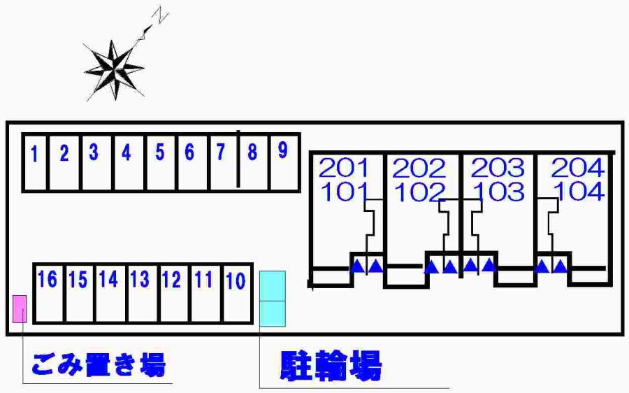 グランツ　ＴＡ・ＴＵ・ＭＩ　Ⅱの駐車場|駐車場