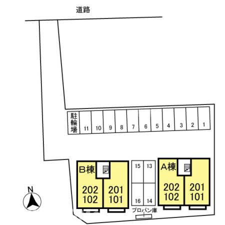 エクレール　Ａの区画図|他社様掲載物件もまとめてご紹介、ご案内可能です(^^)/
