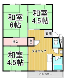 伊丹鴻池（6）8号棟の間取り
