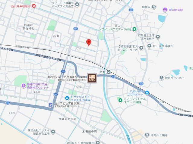 姫路市白浜町宇佐崎北1丁目　中古戸建の地図