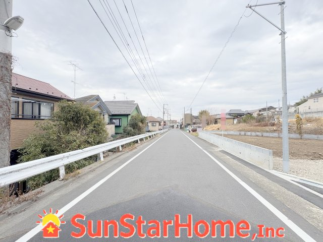 【サンスターホーム】あきる野市平沢　売地3区画の前面道路含む現地写真