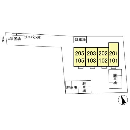 エクセル・エーデルハイムの区画図