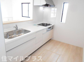 【キッチン】 | 二本松市油井新築一戸建て12棟 | コンパクトなキッチンで掃除もラクラク