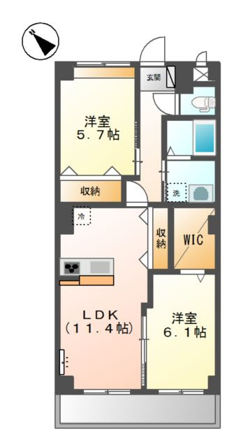 メゾンアイリスの間取り