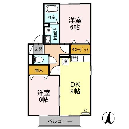 ハーヴェスト・パークAの間取り