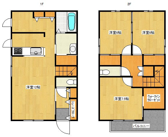 森野2丁目貸家の間取り