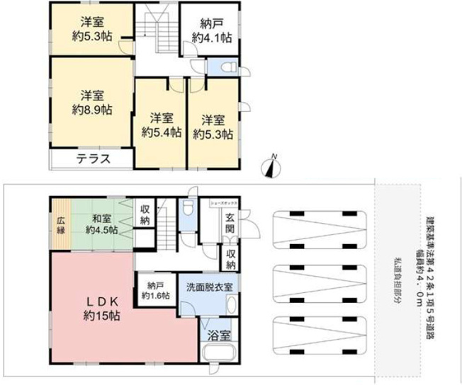 【間取り】 | 明石市魚住町西岡　中古戸建 | 5LDK＋納戸2か所です。