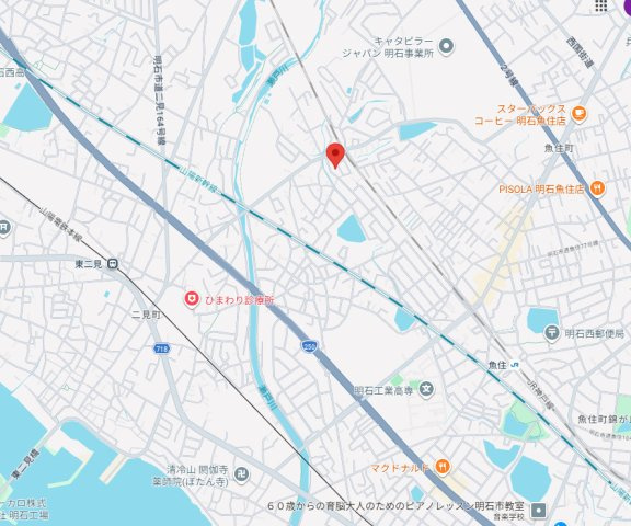【地図】 | 明石市魚住町西岡　中古戸建