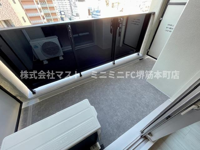 アーバネックス東梅田のバルコニー