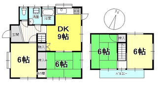 【間取り】 | 戸建　衣山4丁目