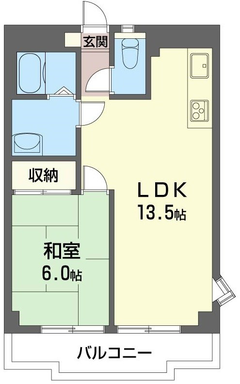 国立クリスタル石川の間取り