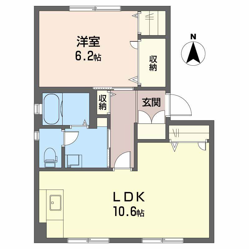 シャーメゾン江口 Ｂ棟の間取り