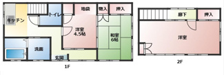 【間取り】 | 船橋　森田貸家
