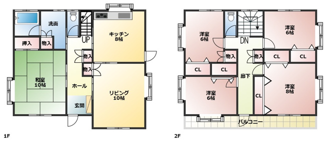 【間取り】 | 原町区西町3丁目　5LDK