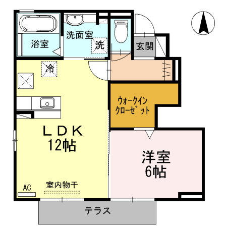 Ｌａ Ｌｕｃｅ　Ａの間取り