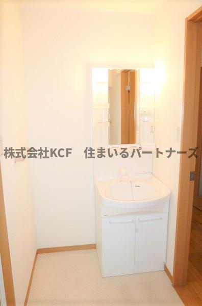 クンプリールの洗面所|スペースが確保できる洗面所です