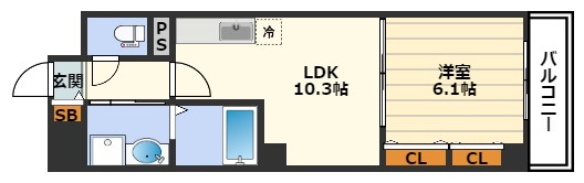 メゾン大淀の間取り