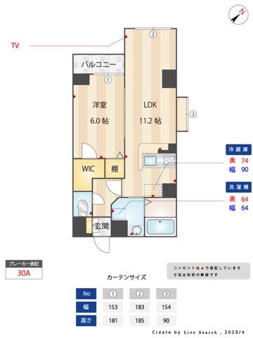 フラップワン高宮の間取り
