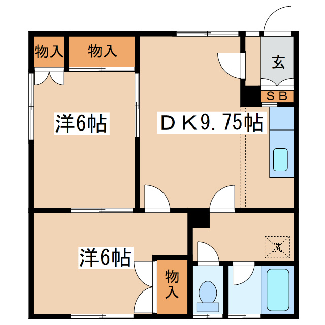 コーポ蘭の間取り