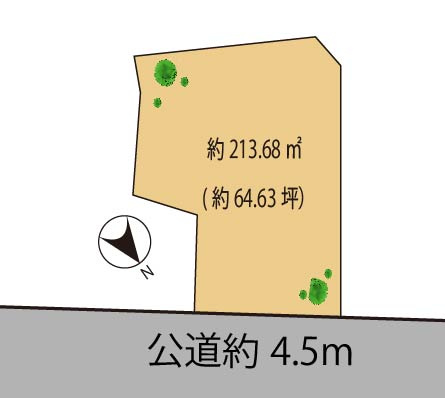 文京区西片２丁目の売地の土地図