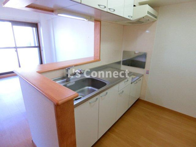 【キッチン】 | デスパシオ | ２口ガスコンロ設置可能な対面キッチンです。