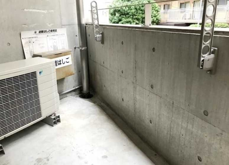 ルガルデニア　渋谷駅徒歩11分　オートロック　角部屋のバルコニー