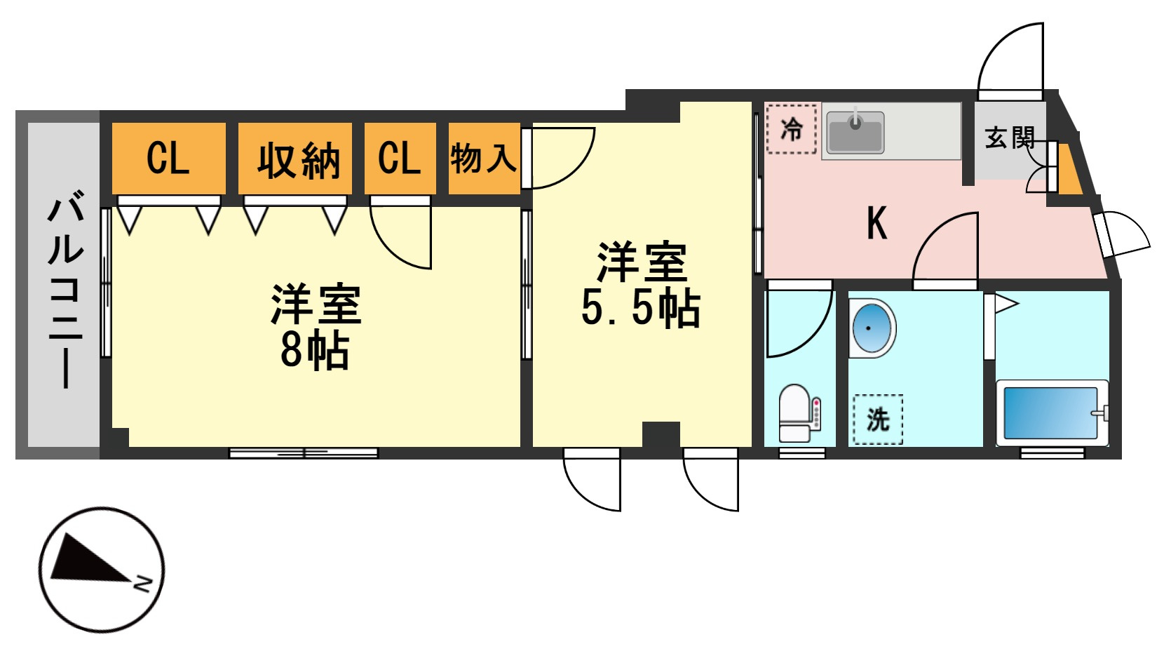 ロワジールの間取り