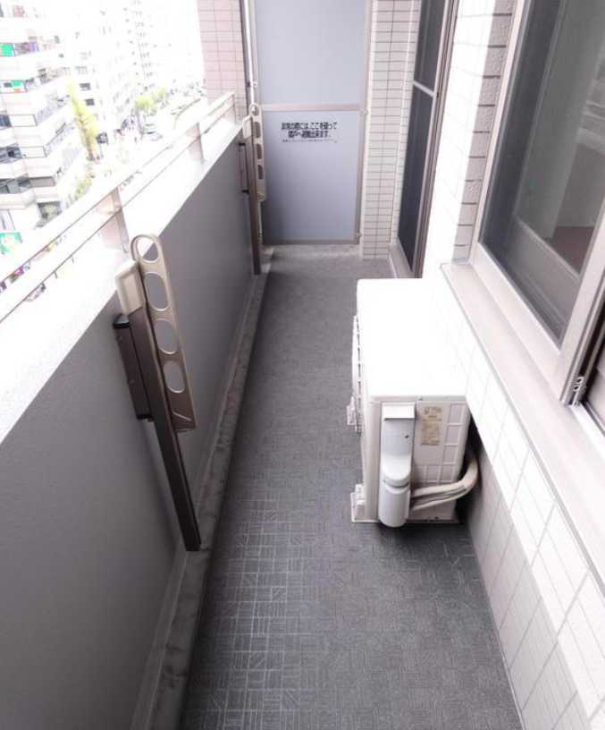 パークフラッツ渋谷代官山　渋谷駅徒歩5分　角部屋　眺望良好のバルコニー