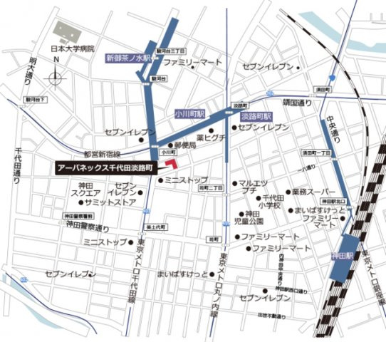 アーバネックス千代田淡路町の地図