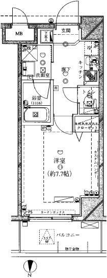 Ｒｉｓｉｎｇ　ｐｌａｃｅ　押上の間取り