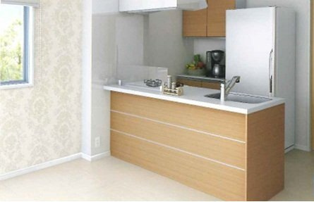 Ｈａｐｐｉｎｅｓｓのキッチン|ペニンシュラキッチン（イメージ）