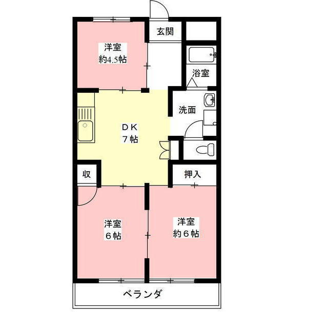 東海マンション88の間取り