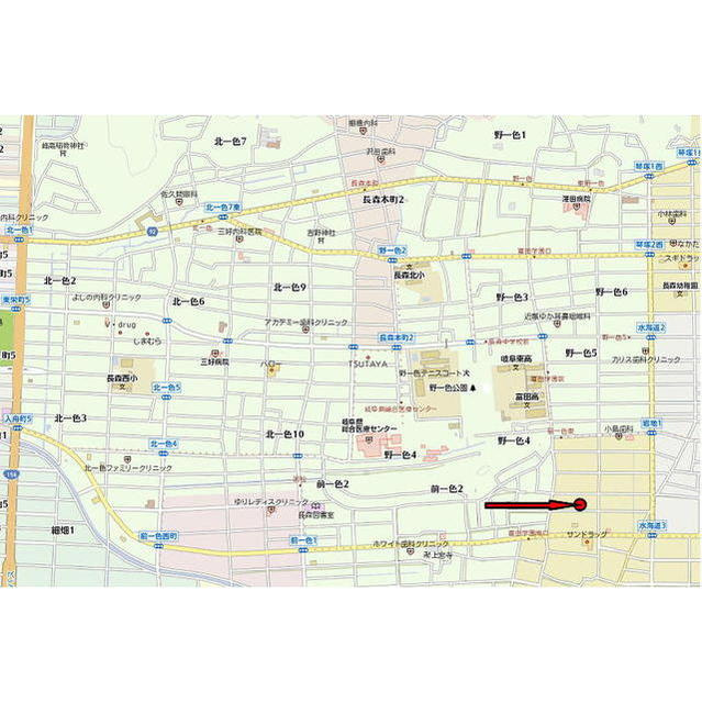 岐阜市岩地１丁目の賃貸マンションの外観