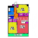 【間取り】 | ヴィブレ東比恵の間取り